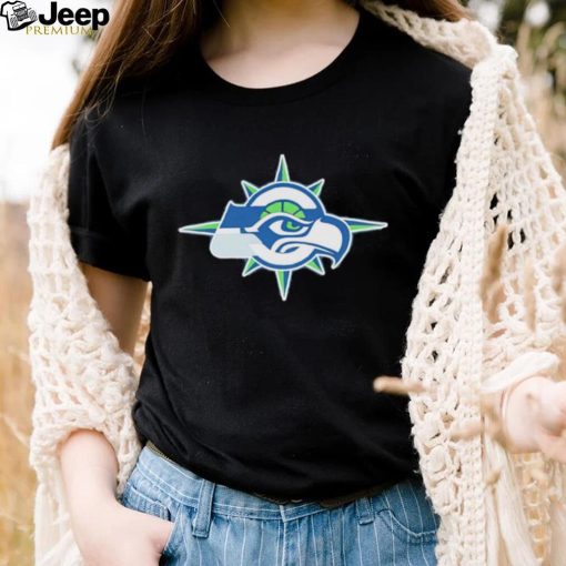 Seattle Seahawks Mariners logo shirt