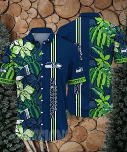 Seattle Seahawks NFL Flower 3D All Over Print Hawaiian Shirt