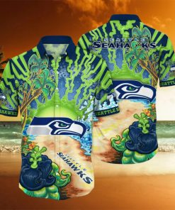 Seattle Seahawks NFL Flower Hawaiian Shirt For Men Women Best Gift For Fans