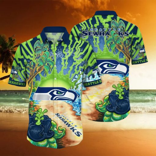 Seattle Seahawks NFL Flower Hawaiian Shirt For Men Women Best Gift For Fans