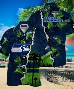 Seattle Seahawks NFL Hawaiian Shirt Custom Golden Hour Aloha Shirt