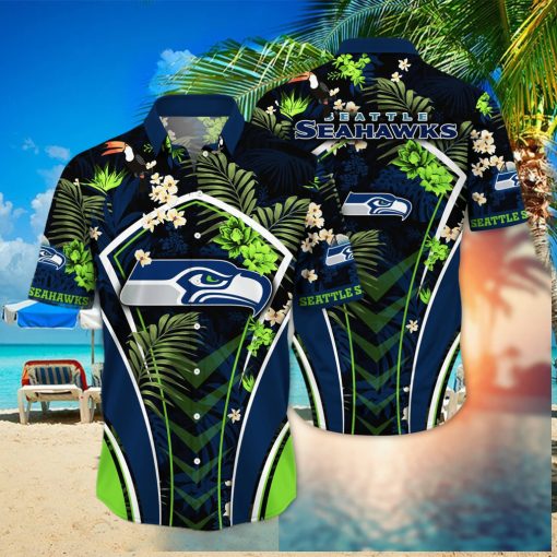 Seattle Seahawks NFL Hawaiian Shirt Warm Breezes Soccer Match Shirts