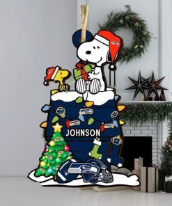 Seattle Seahawks NFL Snoopy Ornament Personalized Christmas 2023 Holidays