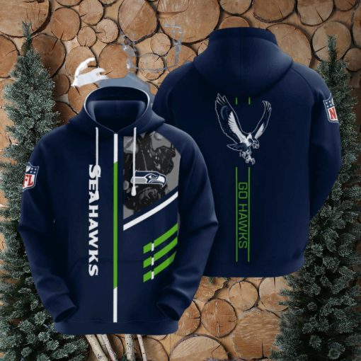 Seattle Seahawks No1798 Custom Hoodie 3D Sweatshirt Tshirt Football Gift