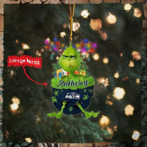 Seattle Seahawks Ornaments, Grinch Christmas Ornament, Nfl Football Christmas