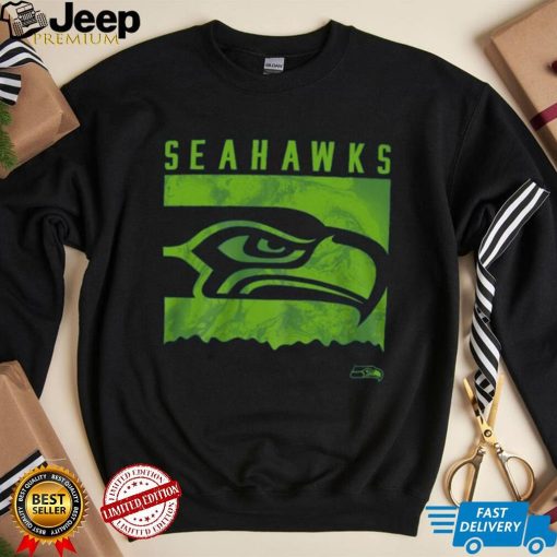 Seattle Seahawks Preschool Liquid Camo Logo T Shirt   Navy