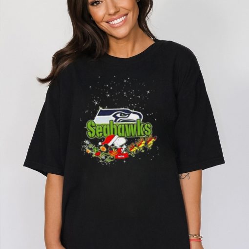 Seattle Seahawks Snoopy Christmas T Shirt