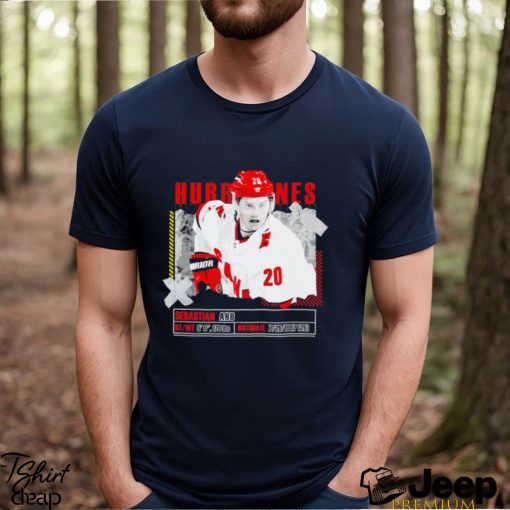 Sebastian Aho Carolina Hurricanes ice hockey player pose paper gift shirt