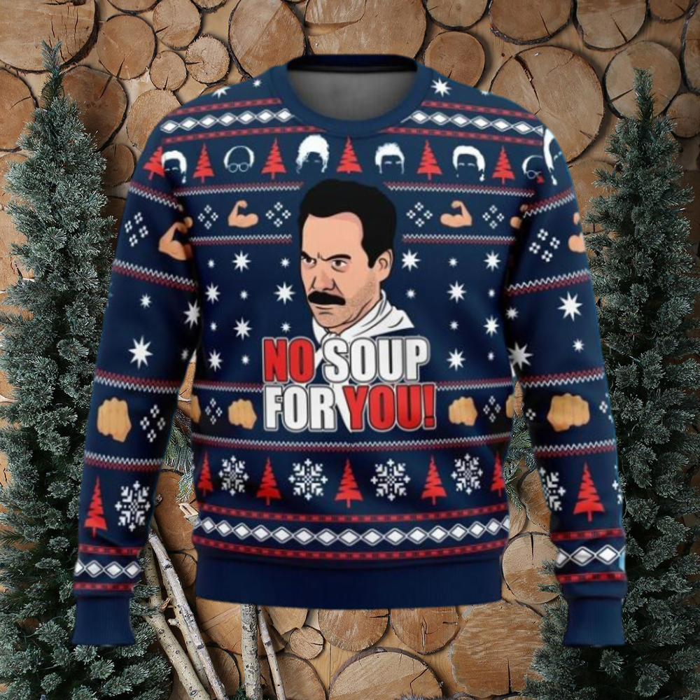 Seinfeld ugly shop christmas sweater