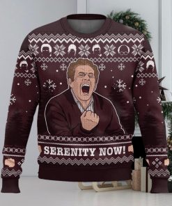 Serenity Now Seinfeld Ugly Christmas Sweater