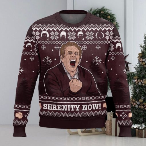 Serenity Now Seinfeld Ugly Christmas Sweater