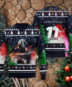 Sergio Perez 3D Christmas Sweater 2023