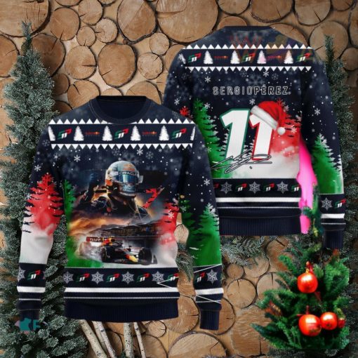 Sergio Perez 3D Christmas Sweater 2023