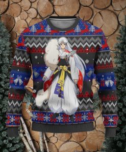 Sesshomaru Inuyasha Anime Xmas Women Mens Ugly Christmas Sweater