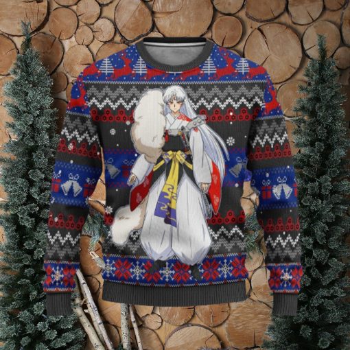 Sesshomaru Inuyasha Anime Xmas Women Mens Ugly Christmas Sweater