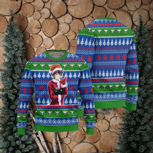 Setsuna F Seiei Anime Ugly Christmas Sweater Custom Gundam Xmas Gift