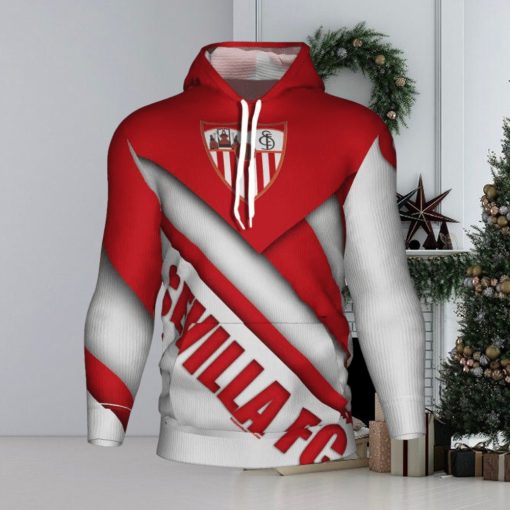 Sevilla FC White Red Pullover Hoodie Ver 4