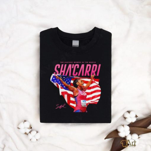 Shacarri us Track and Field the fastest women in the World signature shirt