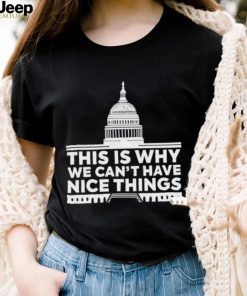 Shannon wearing this is why we can’t have nice things shirt