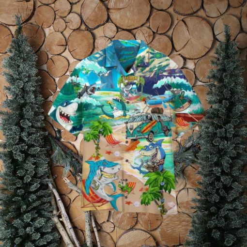 Shark 3D Animal Print Hawaiian Shirt