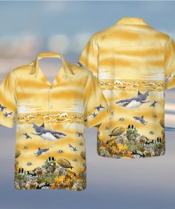 Shark Beach Hawaiian Shirt