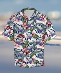 Shark Flower Hawaiian Shirt