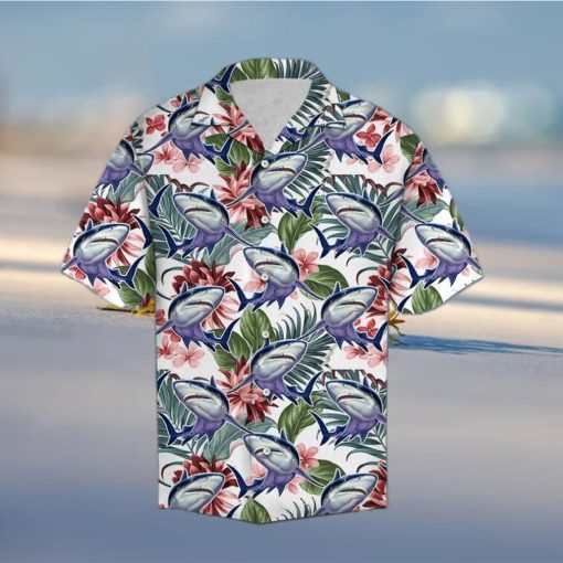 Shark Flower Hawaiian Shirt