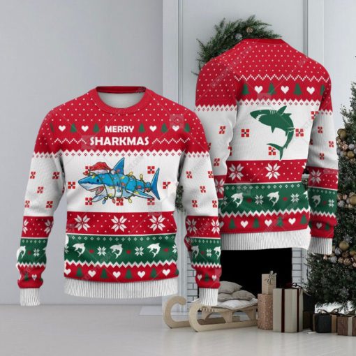 Shark Heart Animals Ugly Christmas Sweater AOP Gift For Men And Women