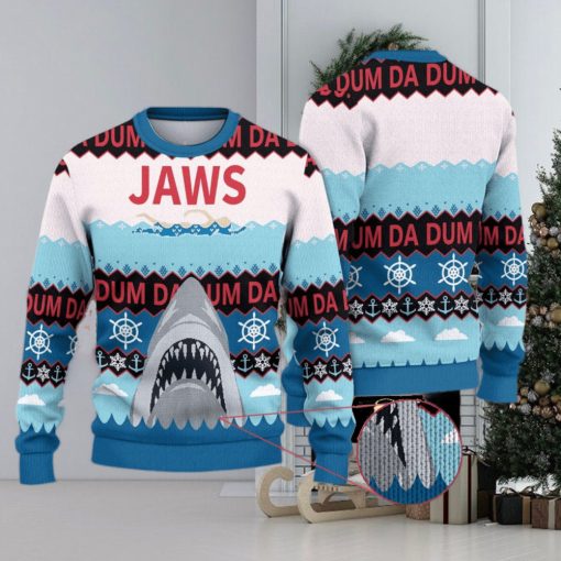 Shark Jaws Shark Christmas Gift Sweater 3D All Over Printed Ugly Christmas Sweater