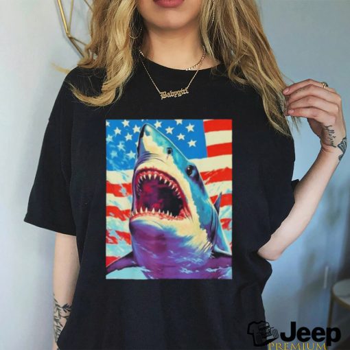 Sharks The Pop Art Patriotic Predator Shirt