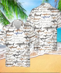 Sharks of the Atlantic and Gulf of Mexico Hawaiian Shirt