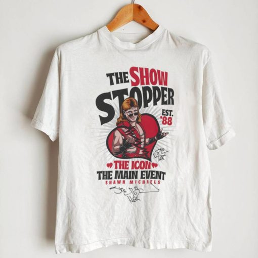 Shawn Michaels WWE Autographed The Show Stopper White Ringer T Shirt