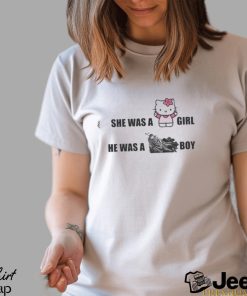 She Was A Girl He Was A Boy Shirt