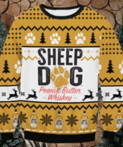Sheep Dog Peanut Butter Whiskey Ugly Sweater
