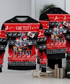 Sheffield United FC Disney Team Custom Name Ugly Christmas Sweater