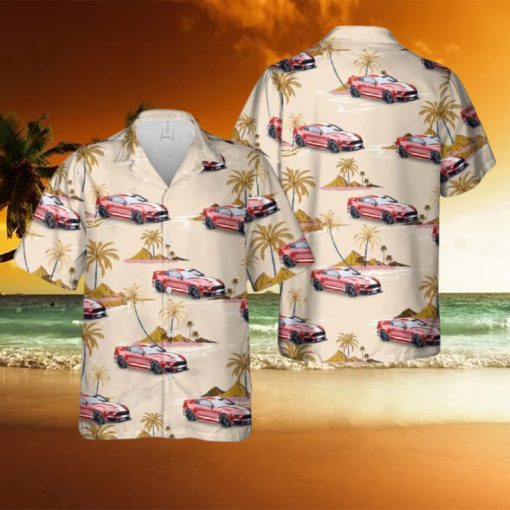 Shelby Ford Mustang Super Snake Ruby Red White Striping 2021 Hawaiian Shirt