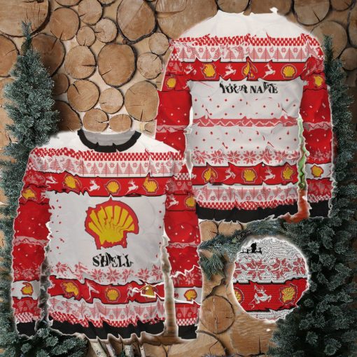 Shell Ugly Sweater Christmas Gift Ideas Custom Name