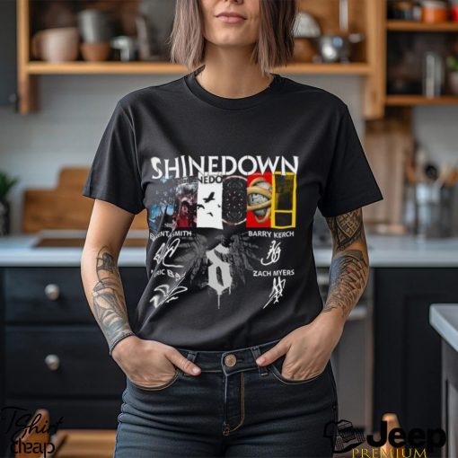 Shinedown Band Signatures Graphic Shirt Rock Tour 2023 Merch T Shirt Unisex