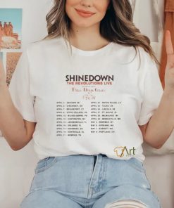 Shinedown The Revlutions Live Tour With Special Guests Shirt Shinedown World Tour Dates 2023 T Shirts