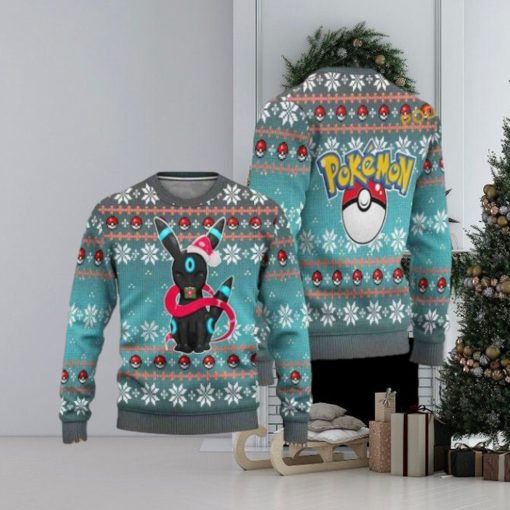 Shiny Umbreon Ugly Christmas Sweater, Funny Womens Christmas Sweater