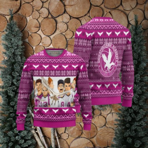 Shiratorizawa Academy Ugly Christmas Sweater Haikyuu Anime Xmas Gift