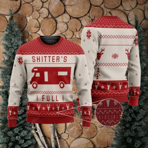 Shitters Full Ugly Christmas Sweater Merry Christmas