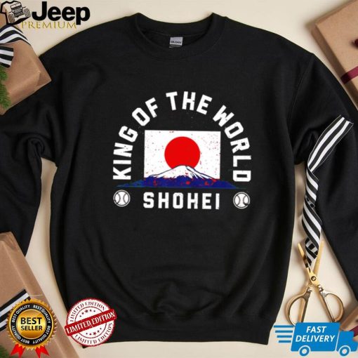 Shohei Ohtani Los Angeles Angels King of the World Japan flag shirt