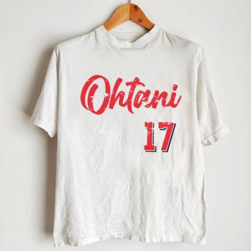 Shohei Ohtani Los Angeles Angels script signature shirt