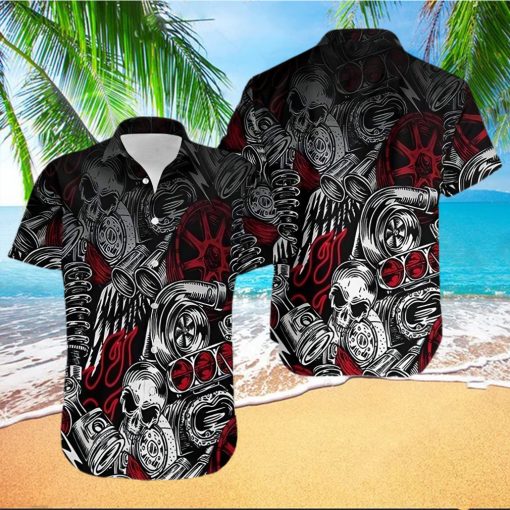 Shop From 1000 Unique Hawaiian Aloha Shirts Motorbike Skull Art