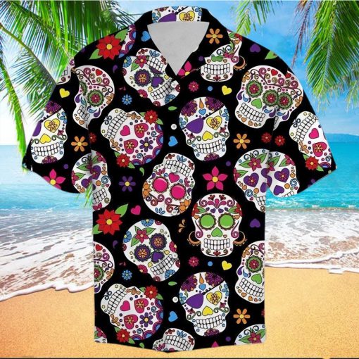 Shop From 1000 Unique Sugar Skull Tropical Full Hawaiian Shirts