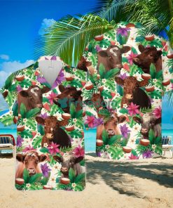 Shorthorn Summer Floral 3D Hawaiian Shirt