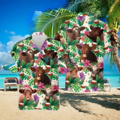 Shorthorn Summer Floral 3D Hawaiian Shirt