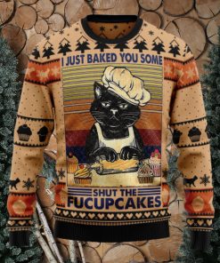 Shut The Fucupcakes Ugly Christmas Sweater Thankgiving Gift Men Women