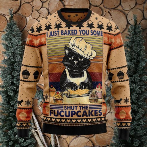 Shut The Fucupcakes Ugly Christmas Sweater Thankgiving Gift Men Women